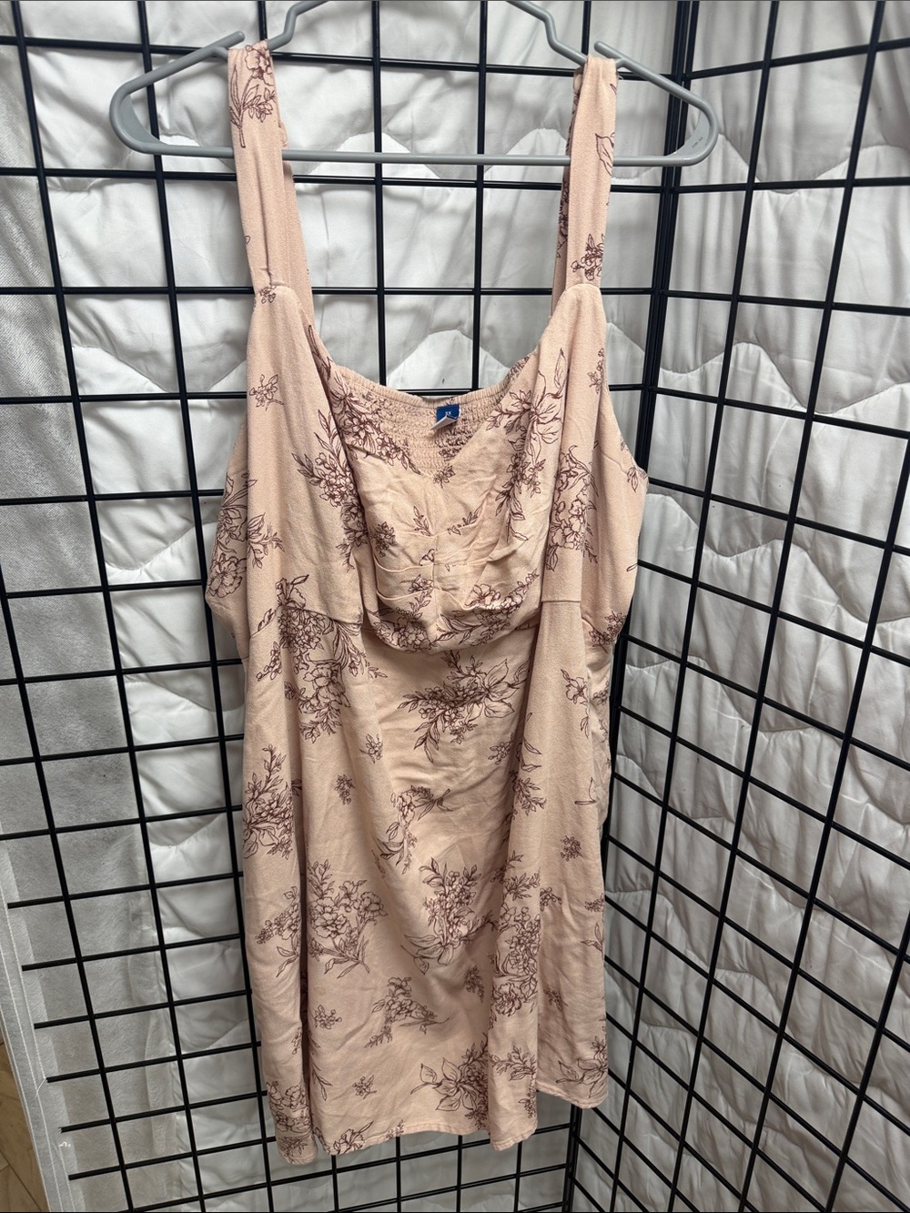 Old Navy Blush Pink Floral Mini Dress - Picture 2 of 4